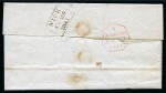 Stamp of Great Britain » The "Quercus" Collection » 1841 1d Red 1841 1d Red pl.8 FL on 1841 (Jun 24) wrapper sent registered from Edinburgh to Wick 