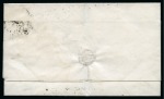 1840 1d Black pl.8 SK on 1841 (Feb 23) wrapper from Taunton to Wellington (Somerset) tied by black Maltese Cross 