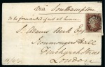 Jersey: 1841 1d Red pl.2 IA, good to very large margins,