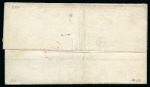 Stamp of Great Britain » 1841 2d Blue 1841 2d Blue pl.3 TK lower marginal with "eful not to remov" imprint and deckled edge at foot, on 1842 (Sep 9) lettersheet from Edinburgh