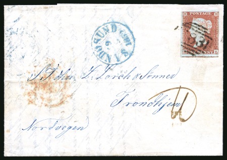 1852 (Sep 13)  Entire letter  (written in Norwegian