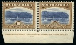 1927 10s Group on 2 exhibit pages with mint imprint pairs (both perfs)