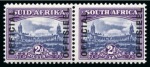 Officials: 1949-50 2d Blue & Violet mint lh se-tenant pair