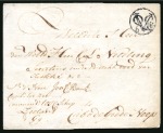Stamp of South Africa » Cape of Good Hope 1794 Wrapper from the Netherlands to the Secretary of Justice in the Cape of Good Hope , with very fine "VOC / 6St" hs (type 3)