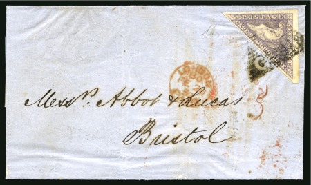 Stamp of South Africa » Cape of Good Hope 1855-63 6d Deep Rose-Lilac, fine to very large margins,