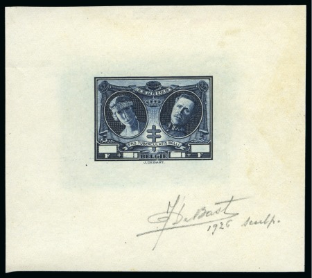 Stamp of Belgium » General issues from 1894 onwards 1926 Antituberculeux, grande valeur avec cartouche neutre, six épreuves
