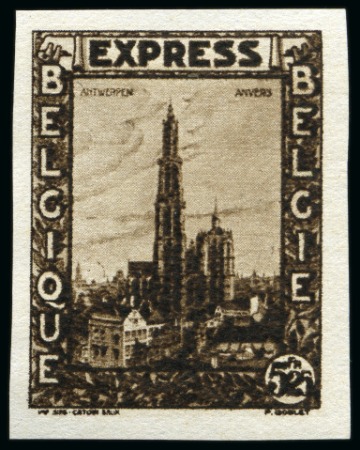 Stamp of Belgium » General issues from 1894 onwards 1929 EXPRES, quatre épreuves de couleur du 5F25