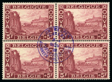 Stamp of Belgium » General issues from 1894 onwards 1928 Journée Philatélique d'Anvers, en blocs de quatre