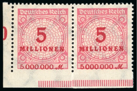 1922-23 group of four stamps featuring varieties