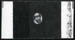 1913 Romanov Tercentenary 25k vignette only die proof in black with surround