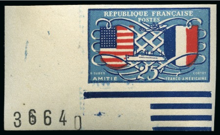 Stamp of France » Émissions à partir de 1900 1949, S-M 840A **, Amitié franco-américaine, essai