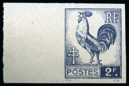 Stamp of France » Émissions à partir de 1900 1944, lot de 7 timbres non dentelés impressions recto-verso