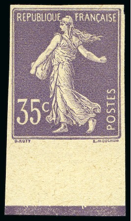 Stamp of France » Émissions à partir de 1900 1906, Y&T n°134/136, Semeuses de 1906 non dentelées,