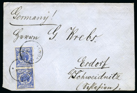 Stamp of China » Foreign Post Offices » German Post Offices 1895 combination cover through Shanghai combined with customs postmarks