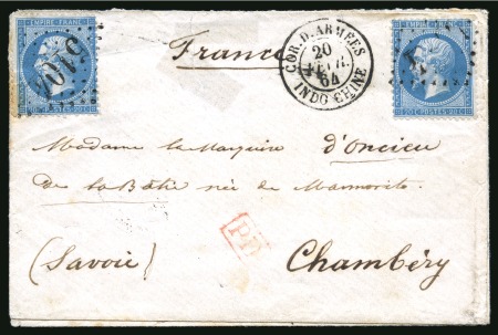 1863 (July)-1864 (Feb) Two covers, the earlier being