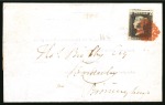 1840 (Dec 23) Printed entire letter from the Educational board addressed to Borderley, bearing 1d black pl.3 OC