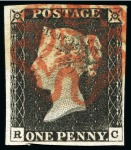 1840 1d. black, Pl. 3, RC, large balanced margins all