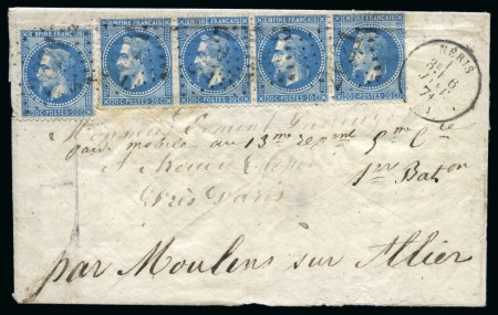 6 janvier 1871, Lettre avec mention manuscrite "Par