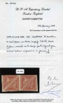 1861 Woodblock 1d vermilion mint block of four with virtually full original gum
