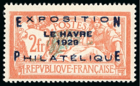 1929, Y&T n°257A 2 francs Type Merson EXPOSITION LE