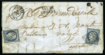 1851, Lettre pour Domodossola par Cesana, tarif à