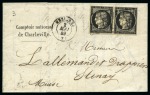 1849, Lettre pour Stenay (Meuse) affranchissement Cérès