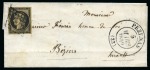 1849, Lettre pour Béziers (Hérault) affranchissement