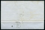 1857, Lettre du 8 janvier de Marseille pour Alep, cachet