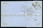 1868, Lettre pour Genève affranchissement Empire dentelé