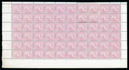 Stamp of Egypt » 1879 De La Rue 1879 De La Rue 10pa lilac, mint and mint nh complete sheet of sixty with plate no. 2