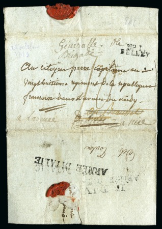 1790, Lettre datée du 26 octobre de Belley pour un