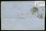 Stamp of France » Empire 1853-1862 1866, Lettre d'Alexandrie pour Marseille affranchissement
