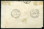 Stamp of Japan » Foreign Post Offices » French Post Office 1878 (Feb 4) Envelope to Offranville bearing 'Siège' 40c