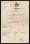 1854-1856, Petite étude comprenant une lettre de l'Armée