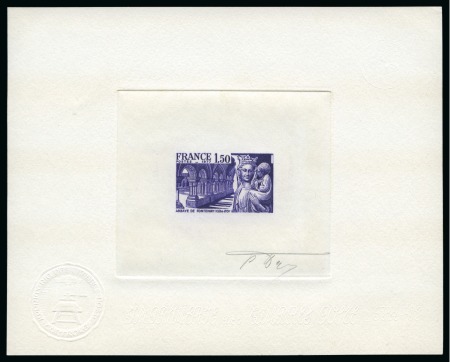 Stamp of France » Émissions à partir de 1900 1977-1981, Lot de 5 épreuves d'artiste sur la thématique