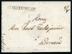 1767 (Nov 12) Wrapper written at Helsingfors (Finland) to Pernau (Estonia) bearing boxed transit "ST. PETERSBOVRG" hs