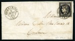 1849, Lettre pour Toulouse affranchissement Cérès