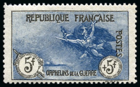Stamp of France » Émissions à partir de 1900 1914-17, Orphelin de la guerre 5 francs + 5 francs