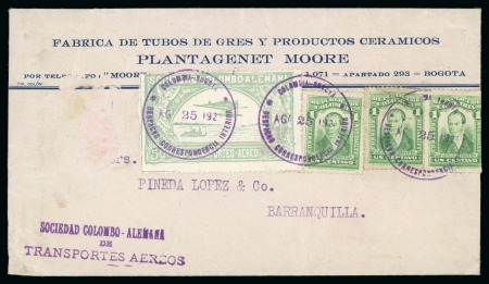 Stamp of Colombia » Airmails 1921 (Aug 25) Bogota-Barranquilla Experimental Flight