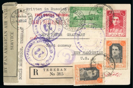 1937-45 Specialised accumulation of censored covers,