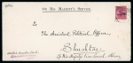 Stamp of Persia » Indian Postal Agencies in Persia BUSHIRE: 1917 Large legal size OHMS envelope addressed