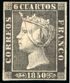 1850-60, Mostly used selection on a stockpage, from 1850 6c black mint 