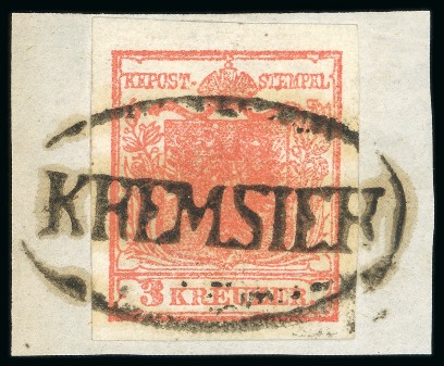 Kremsier - Moravia (Mähren). 1850 3kr, Müller 1387a
