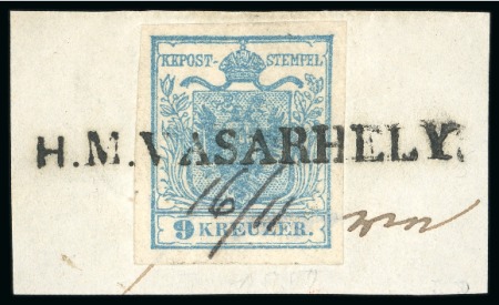 Hold Mezö Vasarhely - Hungary (Ungarn). 1850 9kr, Müller 1020a