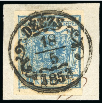 Dees, in modern day Romania - Transilvania (Siebenbürgen). 1850 9kr, Müllerr 491a