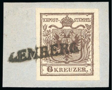 Stamp of Austria » Galizia (Galizien) Lemberg, in modern day Ukraine - Galizia (Galizien). 1850 6kr, Müller 1477a
