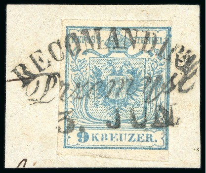 Stamp of Austria » Galizia (Galizien) Przemysl, in modern day Poland - Galizia (Galizien). 1850 9kr, Müller 2266b + 3715g