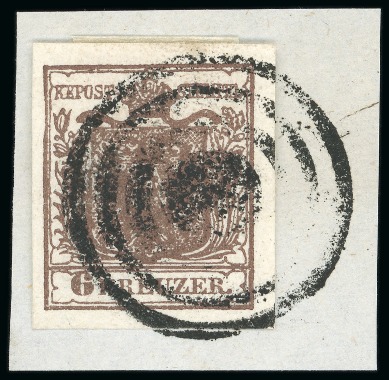 Stamp of Austria » Bohemia (Böhmen) Tabor - Bohemia (Böhmen). 1850 6kr, Müller 2861b