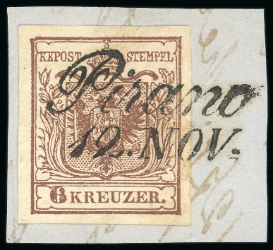 Stamp of Austria » Coastal Province (Küstenland) Coastal Province (Küstenland). 1850 First-Issue choice group of 11 cancellations on