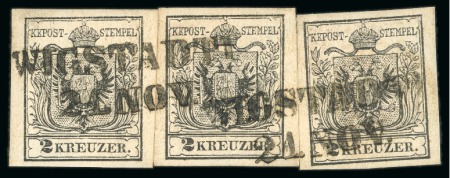 Silesia (Schlesien). 1850 First-Issue assembly of 15 cancellations, also incl. one cover